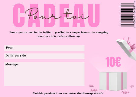 Carte-cadeau Glowup