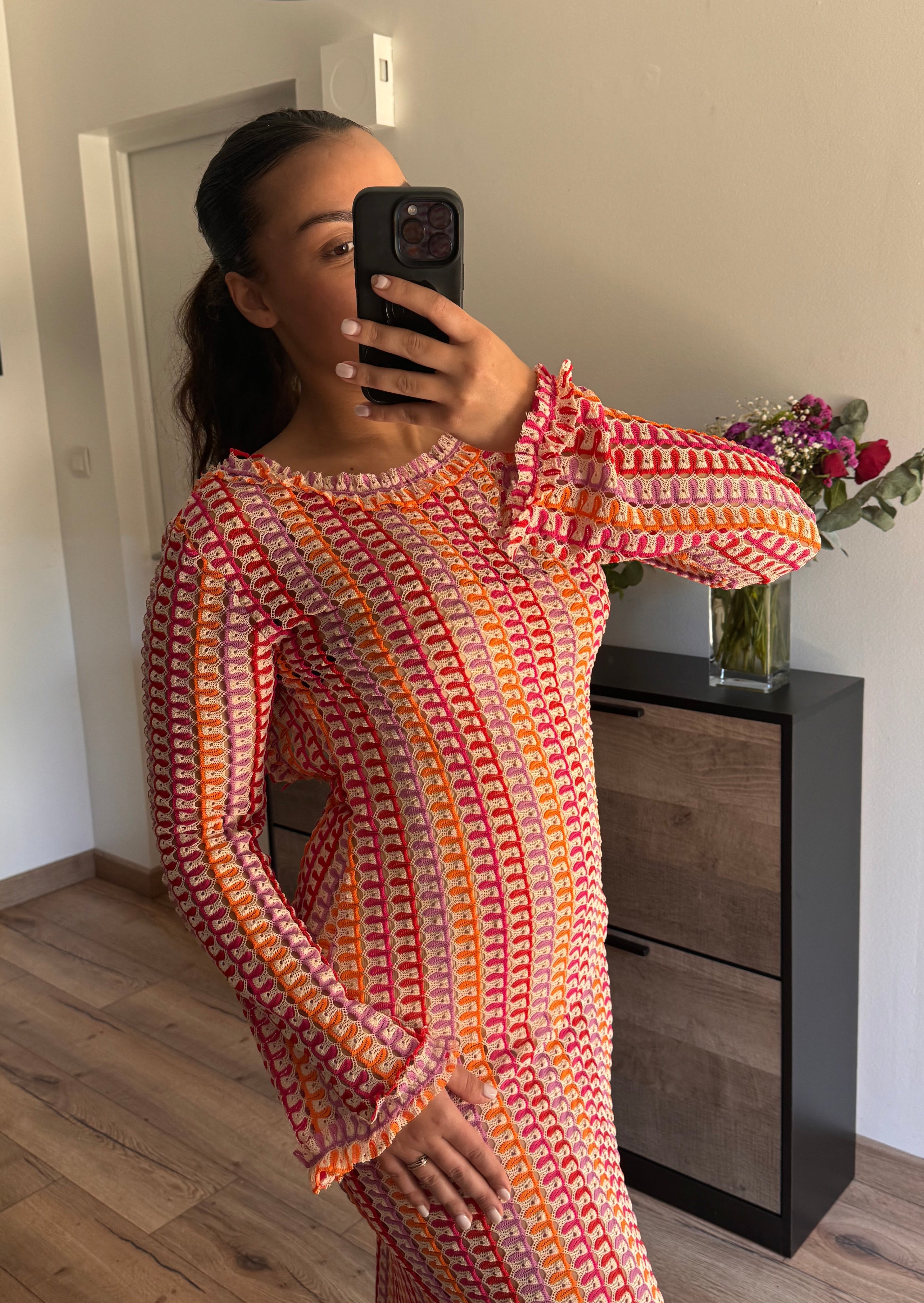 Robe Carmen (Rose & Orange)